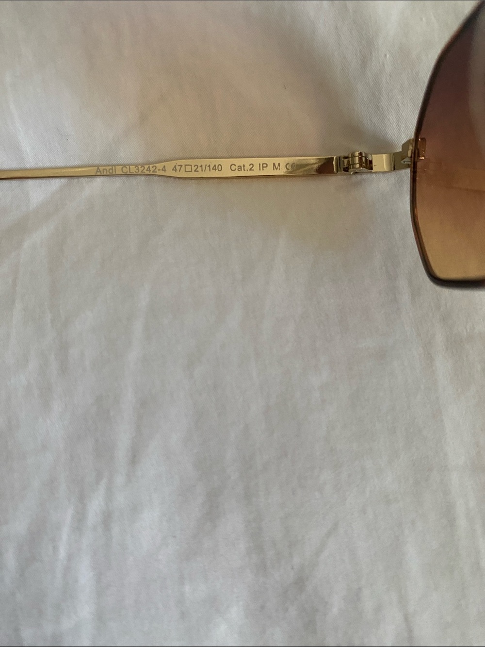 Women’s Brown Gradient Octagon Sunglasses - Picture 4 of 6
